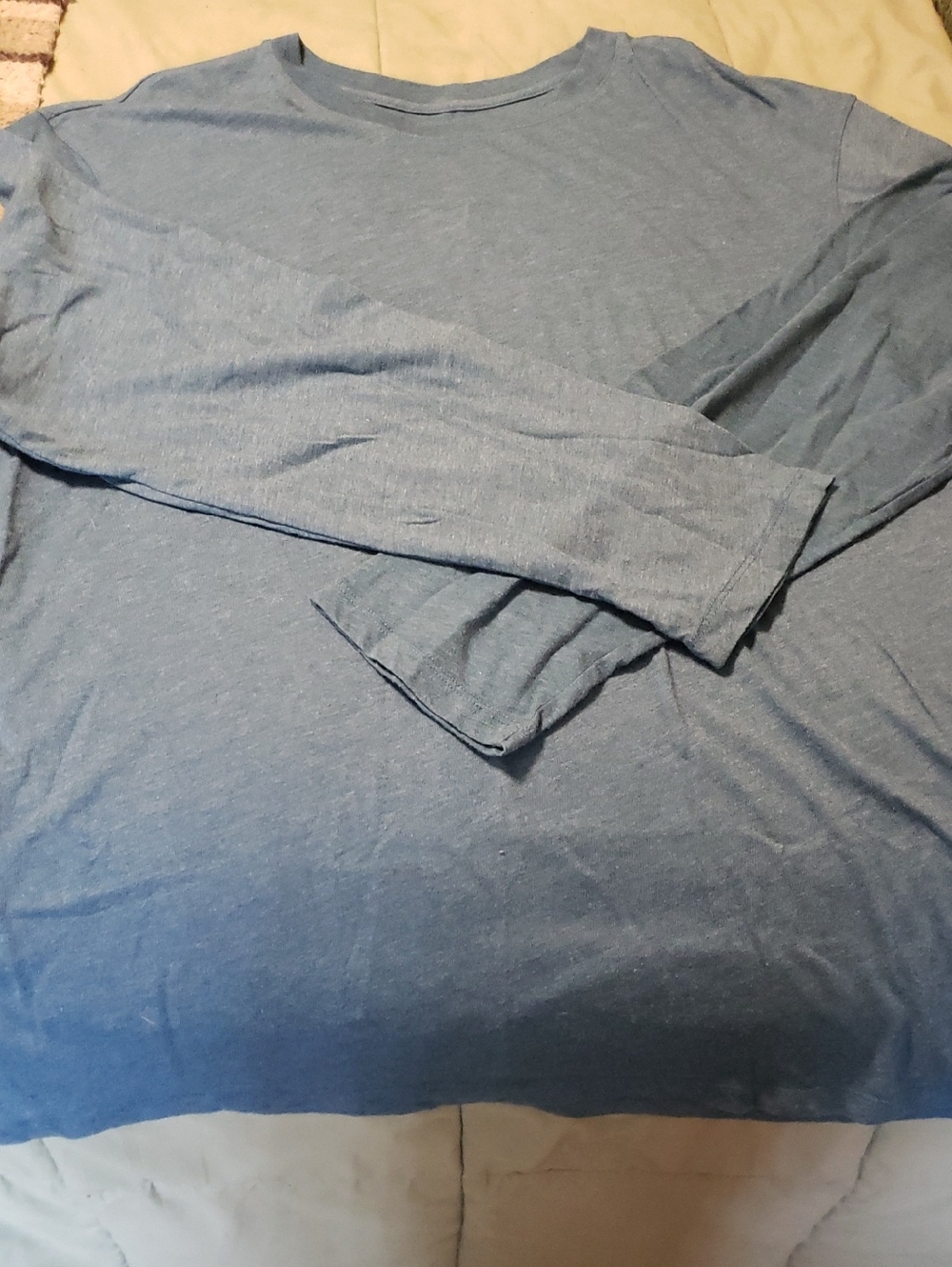 Banana Republic Light Blue Long-Sleeve Crewneck